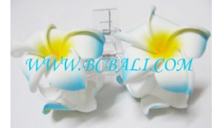 Rubber Flower Hair Jewelry